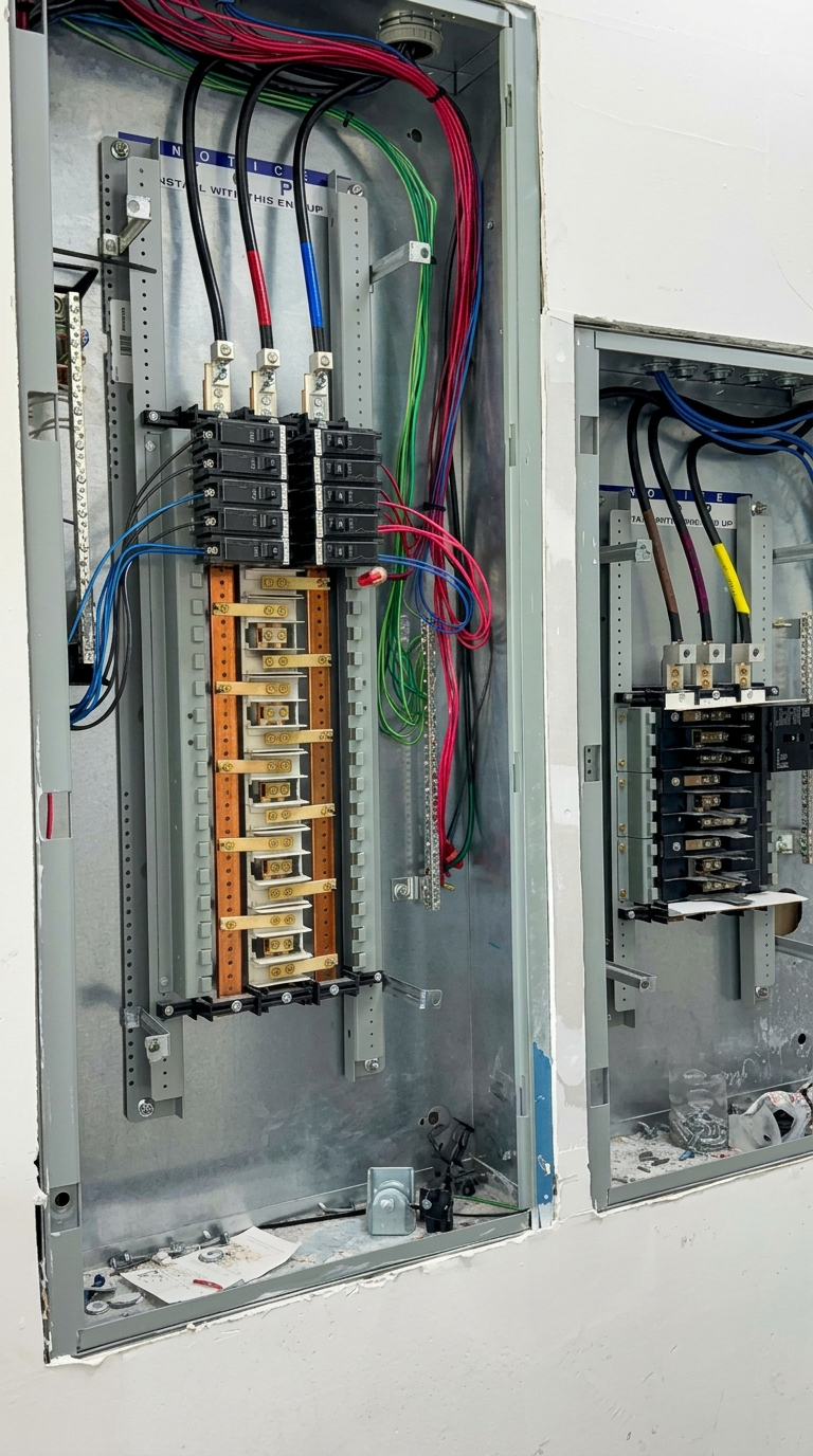 Electrical panel wiring