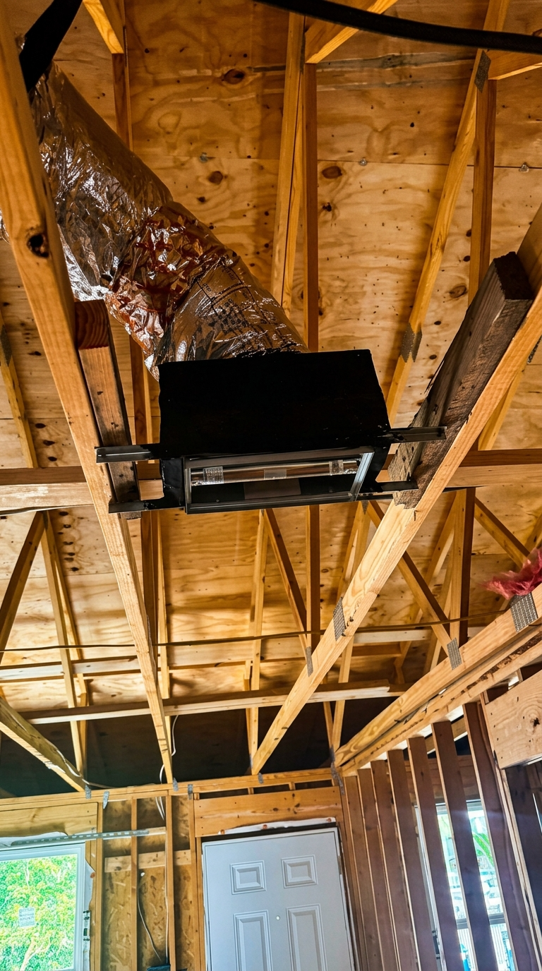 HVAC attic install